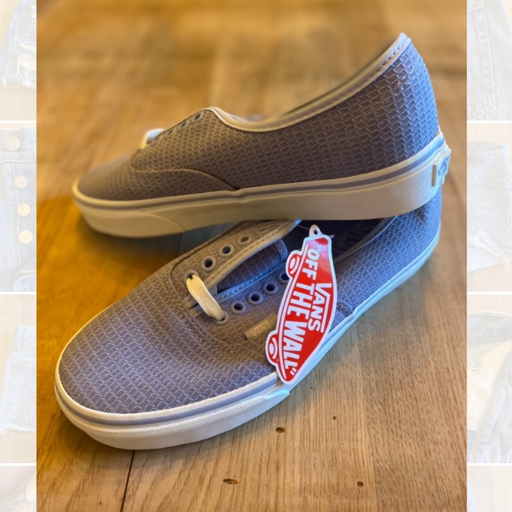 Vans Sneakers Blue Woven 7.5 Mens 9 womens